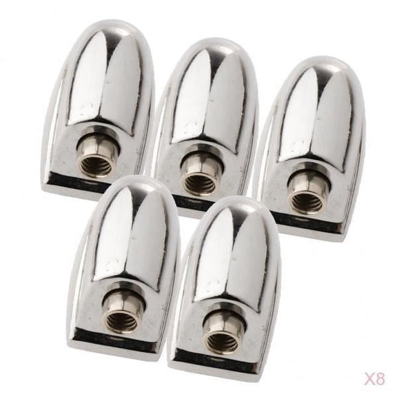 QccHieUs 40x Triangle Snare Drum Lugs Claw Hooks Instruments Kit Replacements Accessory