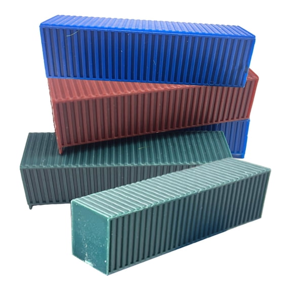 QccHieUs 5 Miniature Container Models, Cargo Boxes, Toys, Crafts, Simulated Mini Shipping M