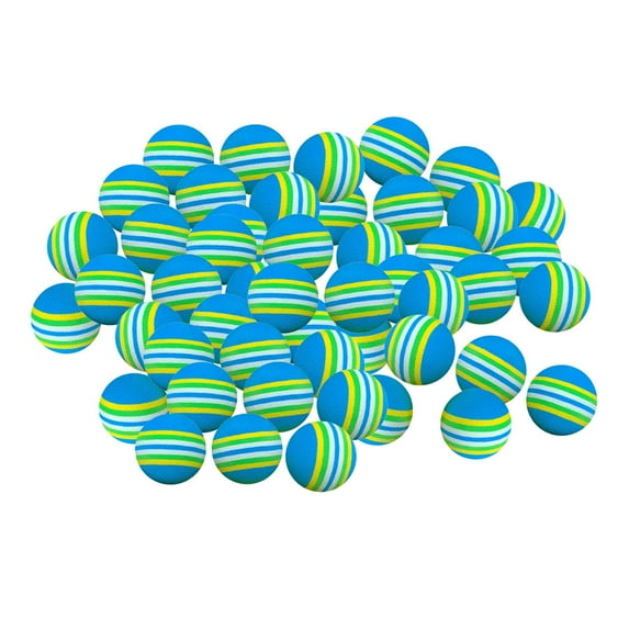 QccHieUs 50pcs Multicolor Colorful Golf Balls Pet Toys 42mm Color Golf Training Golf Ball Blue 42mm