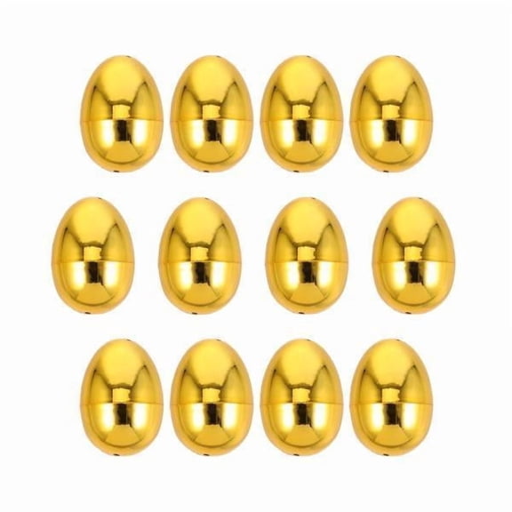 QccHieUs 6x12x Fillable Easter Eggs for Easter Gifts Basket Stuffers Goodie Bag Fillers S 6 Pcs
