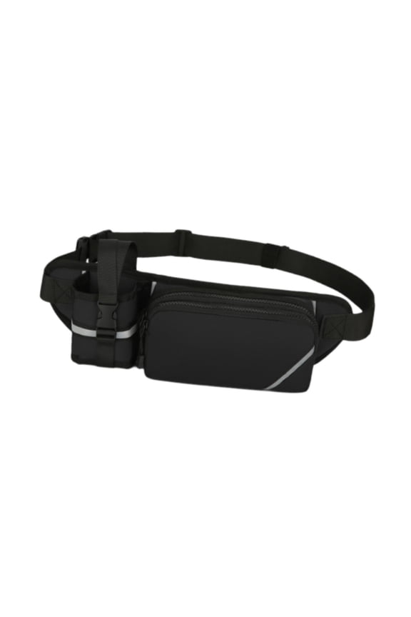 Adjustable Fanny Pack Waist Bag, Large Size for Running And Hiking, Suitable for black