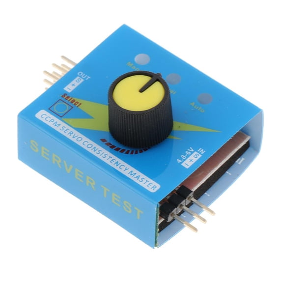 QccHieUs Adjustable Steering Gear Tester 3-Mode ECS Servo Motor Tester for RC Helicopters