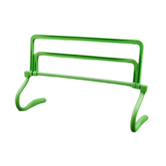 QccHieUs Agility Hurdle Adjustable Obstacles Jumping Bar Set Speed Training Equipment Set green