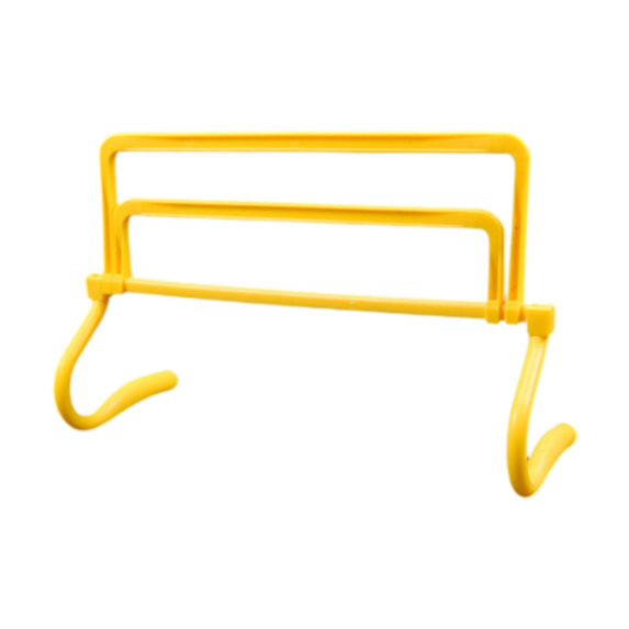 QccHieUs Agility Hurdle Adjustable Obstacles Jumping Bar Set Speed Training Equipment Set yellow