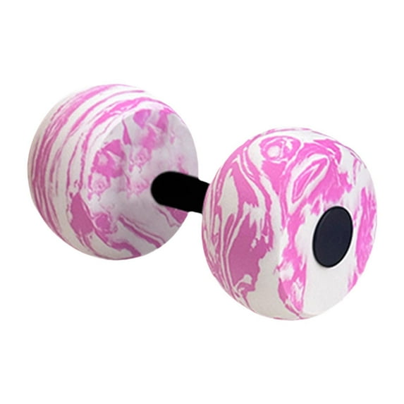 QccHieUs Aquatic Exercise Dumbbell Water Aerobic Equipment Men Women Strengthening Upper Pink and White