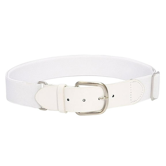 QccHieUs Baseball Belt Softball Belt Belt for Youth and Adult ,Belt with Sliding Adjuster White