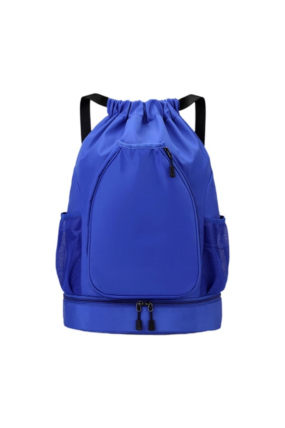 Basketball Backpack Bag Backpack Racket Storage Bag for Basketball Soccer Adults blue