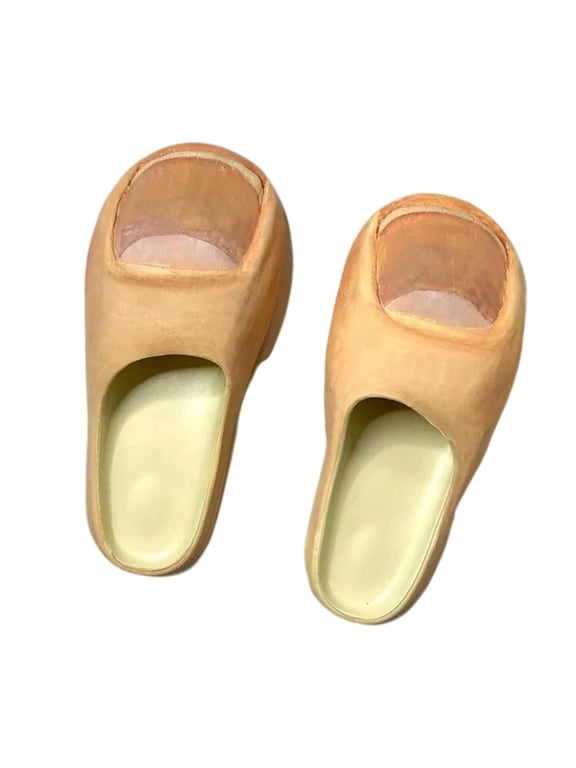 Big Toe Slides AntiSlip Realistic Fancy Dress Soft Women Shoes for Outdoor Gifts