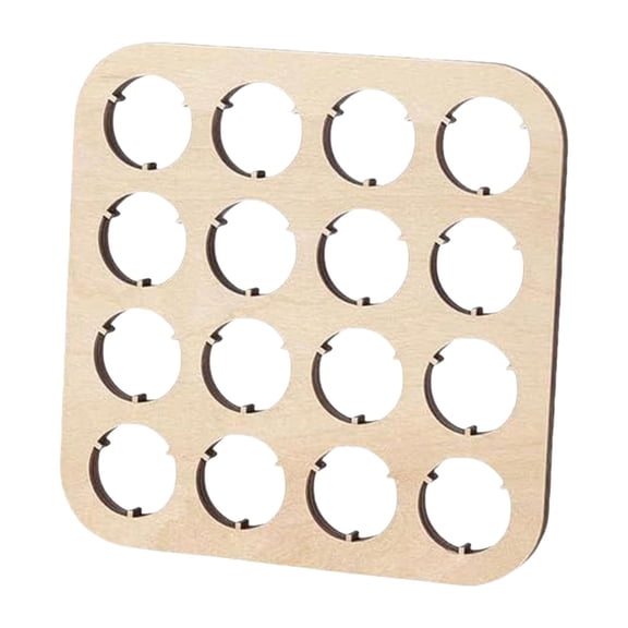 QccHieUs Bottle Cap Organizer 11x11cm 2cm Hole Artistic Pub Beer Cap Collecting Board