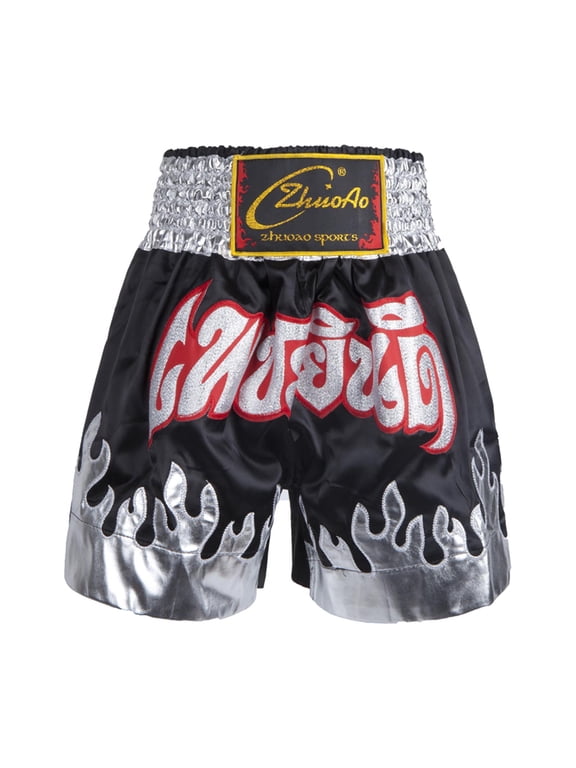 Boxing Shorts Fighting Sanda MMA Shorts for Black, XL