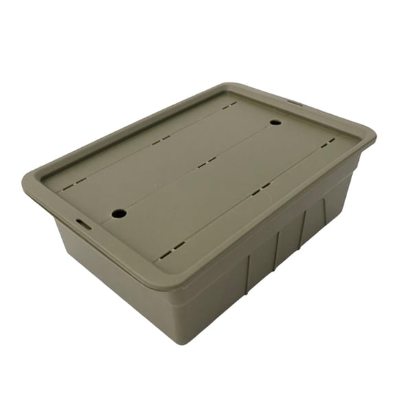 QccHieUs Camping Table Basket Tea Storage Box Easy to Basin Holder Stackable Tea Drainage Green