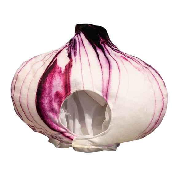 QccHieUs Cartoon Onion Hat Novelty Fancy Dress Winter Soft Costume Headgear Warm Headwear