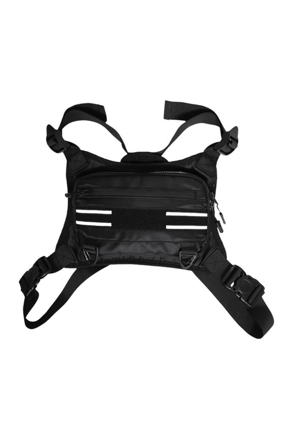 Chest Bag Camping Phone Holder Oxford Cloth Men Women with Adjustable Straps