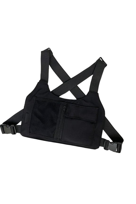 Chest Bag Functional Hip Hop Chest Harness for Running Workouts Exercise Outdoor