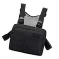 thumbnail image 1 of QccHieUs Chest Rig Bag Fanny Pack Holder Multiple Pockets Front Pack Pouch Vest Chest Bag Black, 1 of 9