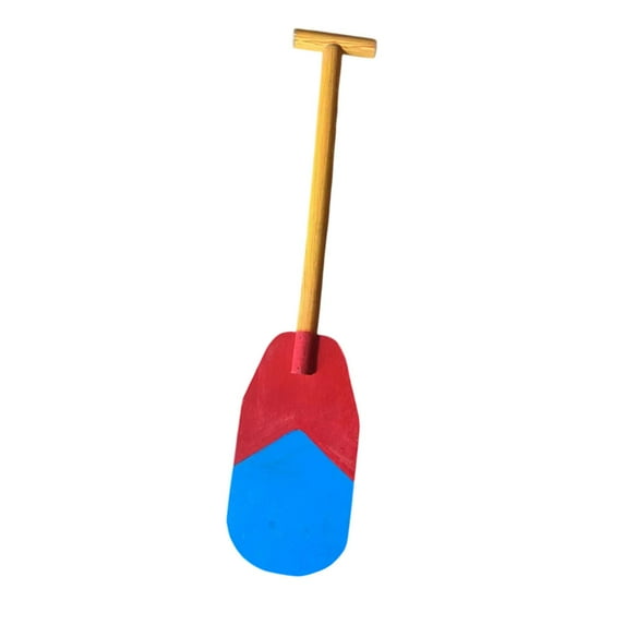 QccHieUs Children Paddle Prop Canoe Paddle Colorful Comfortable Lightweight Wood Boat Oar Red Blue