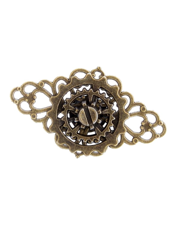 Classic Alloy Steampunk Gear Ring Gothic Jewellery Finger Ring Antique Gold