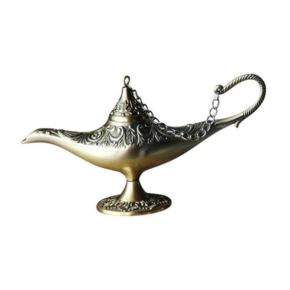 QccHieUs Classic Wishing Elf Lamp Wishing Light Vintage Collectible Lamp Table Decoration