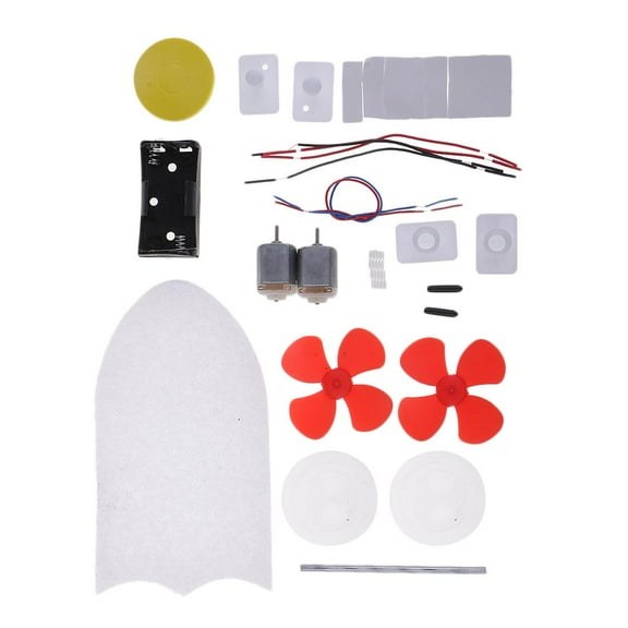 QccHieUs DIY RC Racing Boat Model Building Kits Experiment Materials Educational Toys