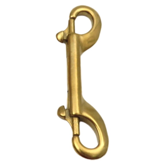 QccHieUs Double Ended Bolt Snap Clip Clasp Multipurpose Hardware Scuba Marine Grade Heavy 90 mm Gold