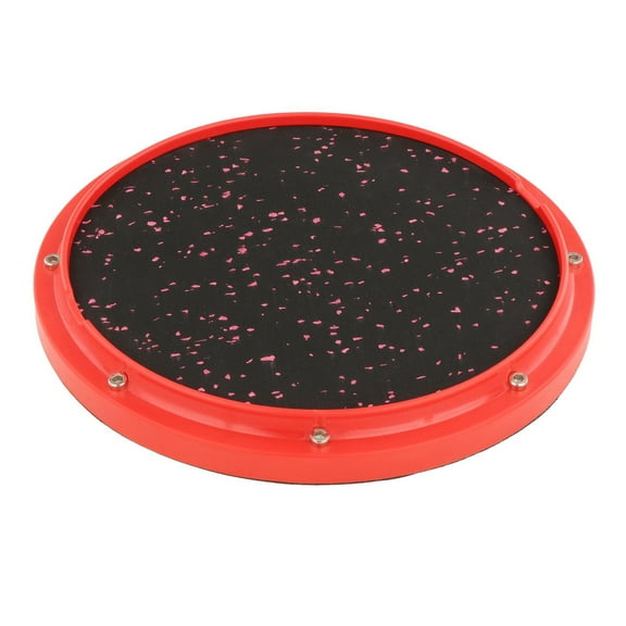 QccHieUs Dumb Drum Silent Drum 12inch Portable Dumpad Percussion Plate Drumhead Practice red