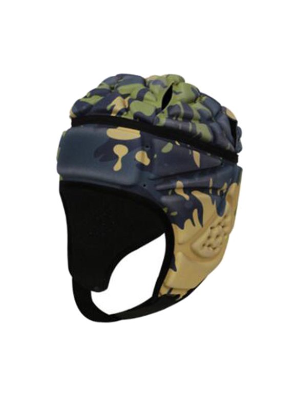 EVA Goalkeeper Rugby Soccer Football Rugby Hat Head Protector Guard Flame Gray