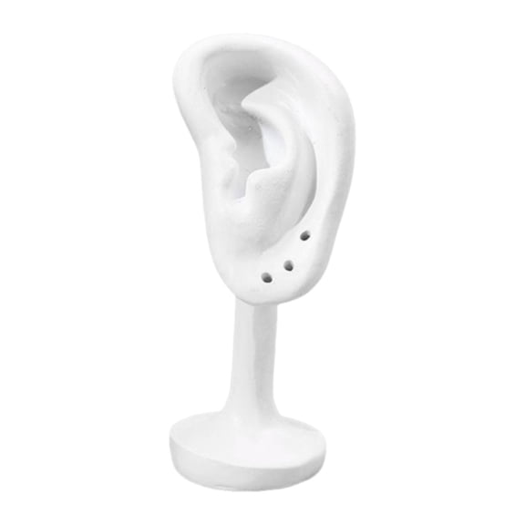 QccHieUs Ear Model Earring Display Rack Ear Shape Holder Fashion Stable Earring Stand for White