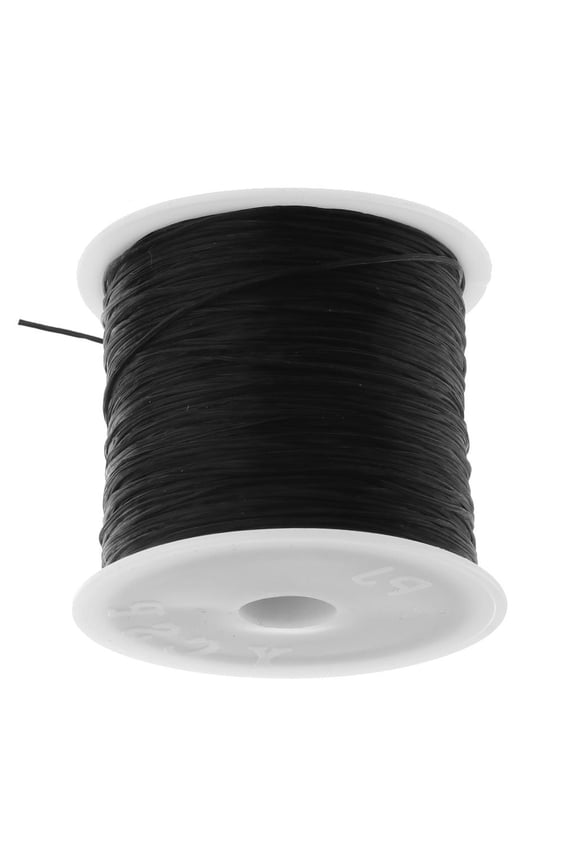 Elastic String Cord Thread Beading String for Making Bracelet Necklace Black