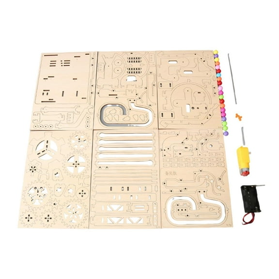QccHieUs Electrical Wooden Puzzle DIY Science Kit Craft Gift Simple Assembly Multipurpose