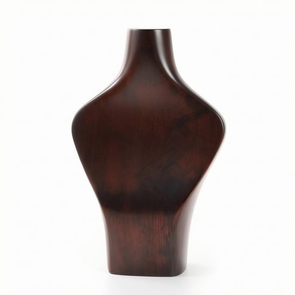 QccHieUs Elegant Necklace Display Bust | Wooden, Tabletop, Mannequin Torso, for Boutique, L