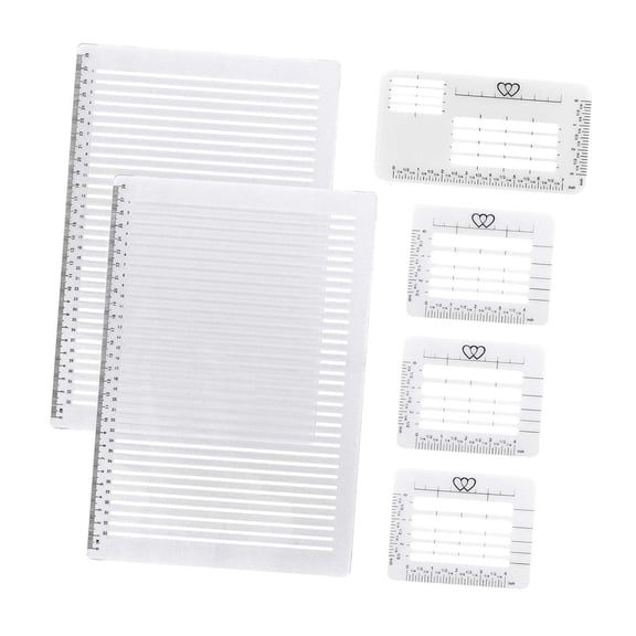 QccHieUs Envelope Addressing Guide Stencil Templates Practical Scale Spacing Line Drawing
