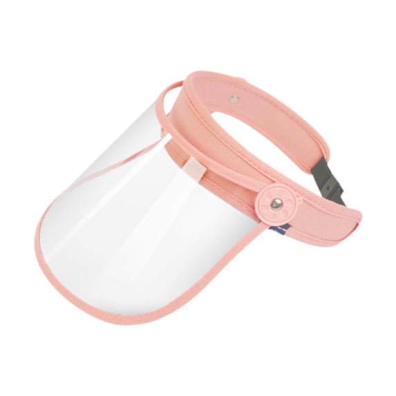 QccHieUs Face Shield Clear Visor Women Men Versatile Reusable Full Face Faceshield Splash pink