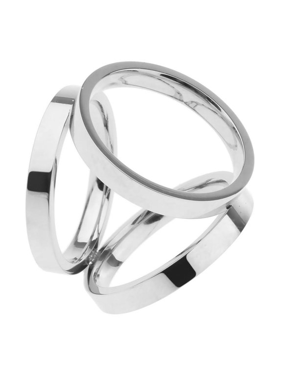 Fashion Copper Tricyclic Shawl Scarf Rings Buckles Clips Jewelry White Gold