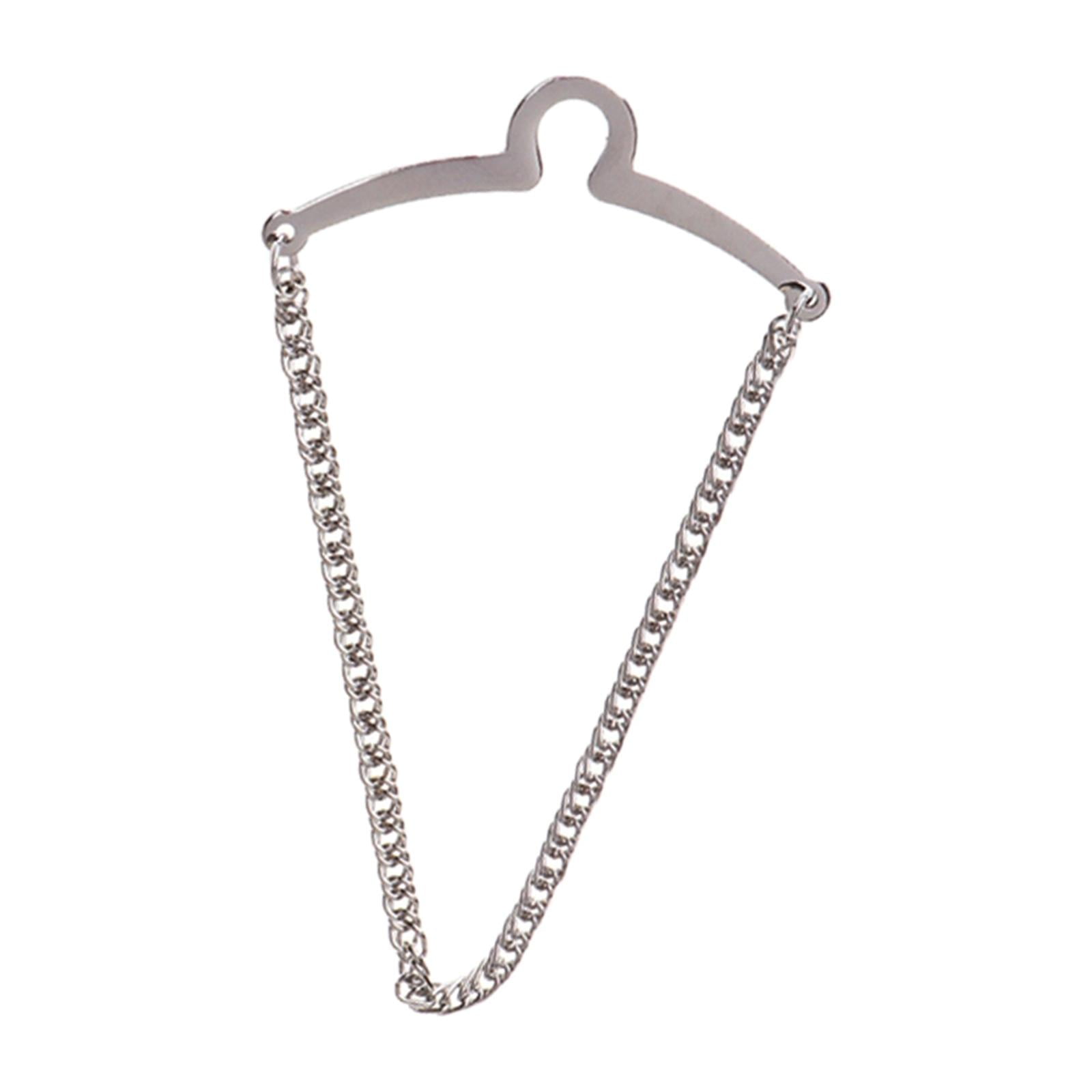 QccHieUs Fashion Tie Chain for Men Wedding Button Attachment Business ...