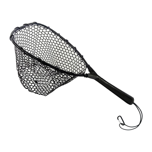 QccHieUs Fishing Landing Net Catching Mesh Net Nonslip Grip Sturdy Fishing Tool Catch and C