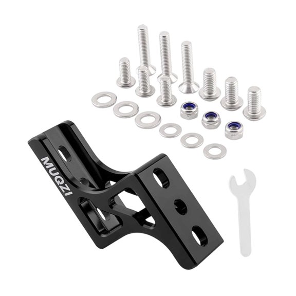 QccHieUs Folding Bike Nose Light Converter Cycling Accessories Multiuse Front Bag Carrier Black