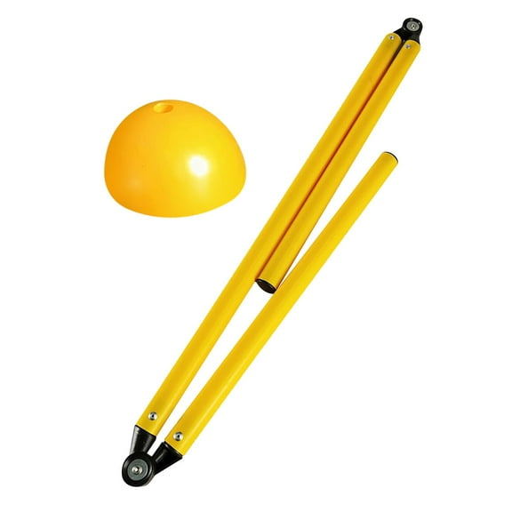 QccHieUs Football Agility Training Poles Folding Professional Field Warning Rod Speed and 3Section w Fill Base