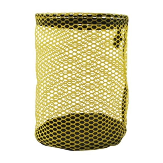 QccHieUs Golf Balls Drawstring Storage Bag Portable Wear Resistant Accessories for Tennis Yellow Large