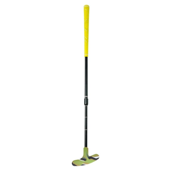 QccHieUs Golf Double Sided Putter Adjustable Golf Putting Club Golf Training for Children yellow