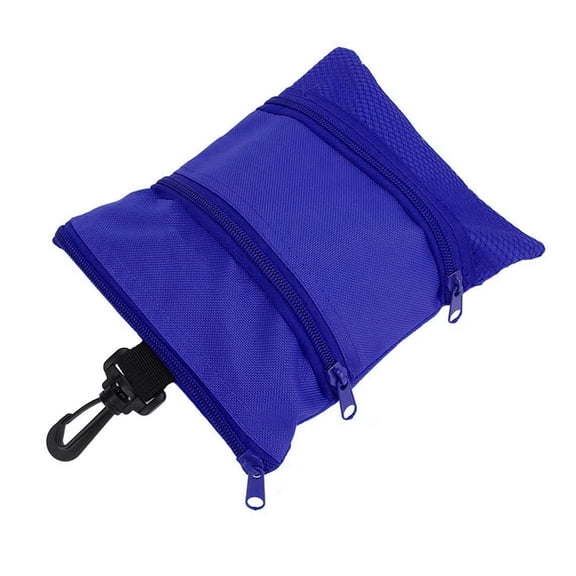 QccHieUs Golf Tee Bag Multifunctional Men Women Professional Portable Golf Ball Carry Bag Blue
