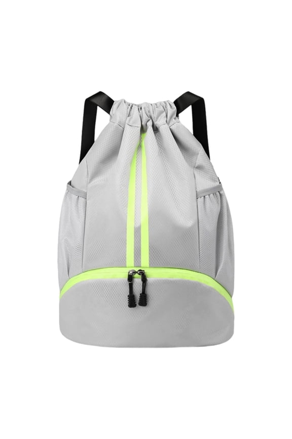 Gym Backpack Sports Backpack Separated Water Resistant with Shoe Compartment Gym gray