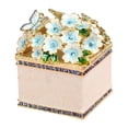thumbnail image 1 of QccHieUs Hand Painted Trinket Box Treasure Storage Case Decorative Earrings Organizer for Beige, 1 of 9