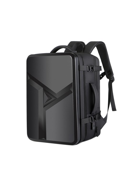 Hardshell Backpack Multipurpose Men's Backpack for Commuting Travel Business Black