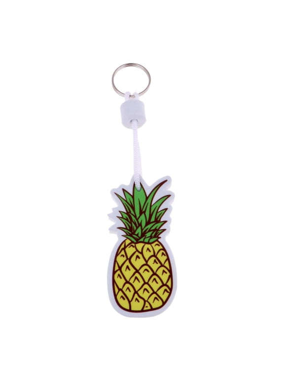 High Visibility Floating Keyring Floating Seawater Sports Swimming Keyring Chain Pineapple