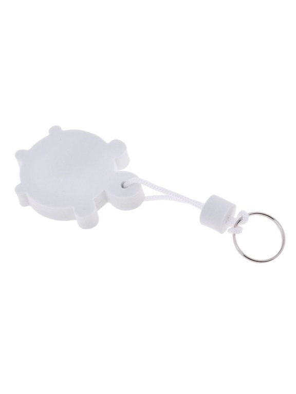 High Visibility Floating Keyring Floating Seawater Sports Swimming Keyring Chain Tortoise White