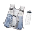 thumbnail image 1 of QccHieUs Hiking Vest Hydration Pack with 500ml Water Bottle 30x36cm for Sport Camping Light Blue, 1 of 9