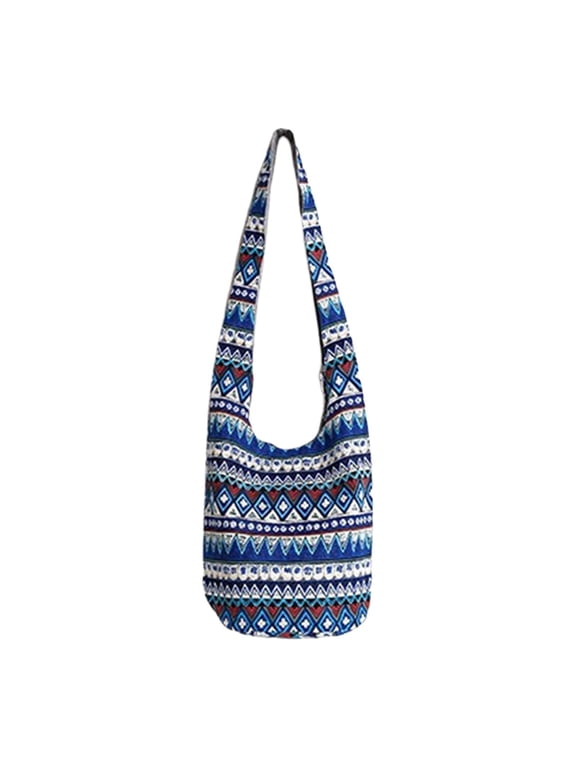 Hobo Purses Shoulder Bag Macrame Bag Blue A-Blue