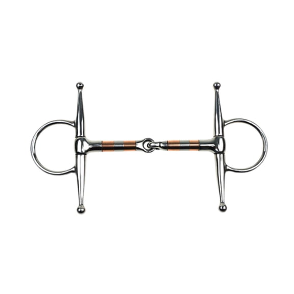 QccHieUs Horse Bit Horse Gag Bit Full Cheek Bit Stallion Training Bit Horse Mouth Snaffle