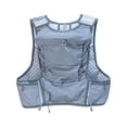 thumbnail image 1 of QccHieUs Hydration Backpack Backpack Adjustable Water with Reflective Strips Backpacks of gray, 1 of 9
