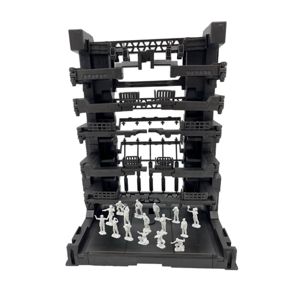 QccHieUs Interlocking Display Base Accessory Platform Birthday Gift with Mini Figures 16.5x11.5x21.5cm